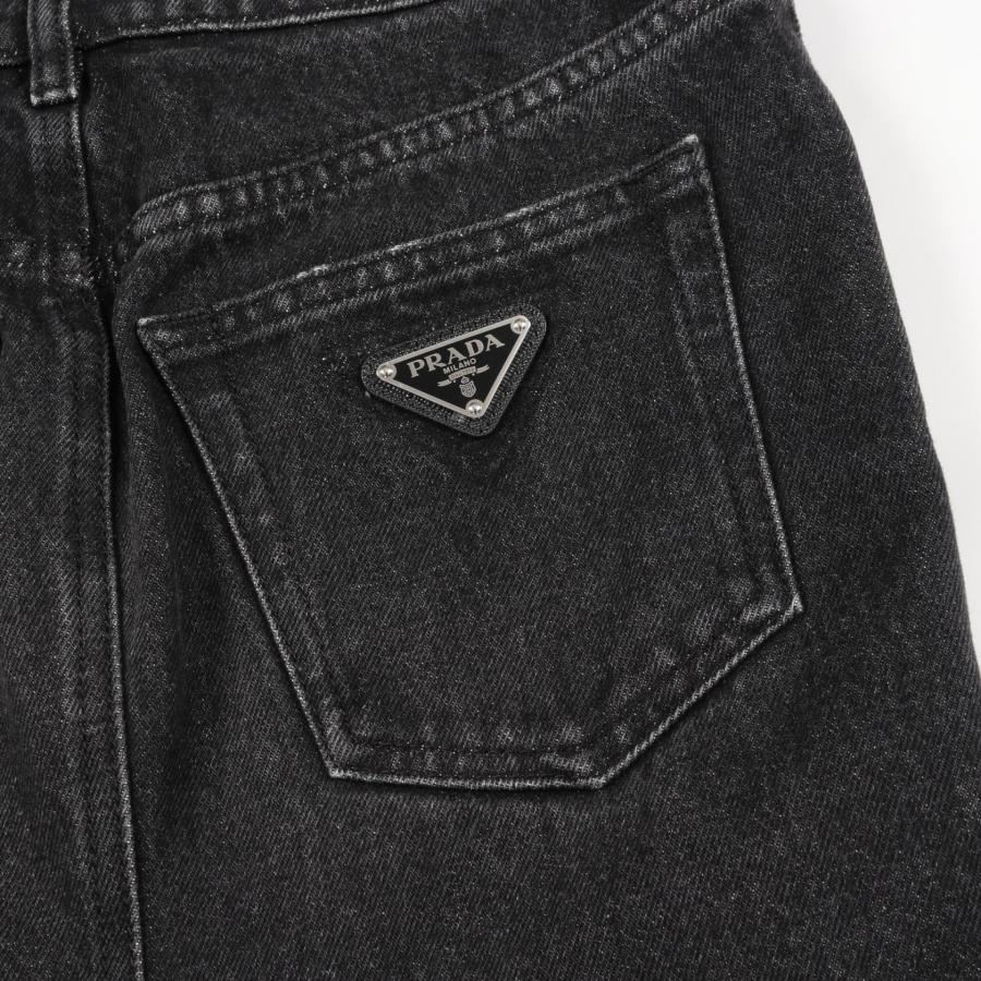 プラダ トライアングルロゴ ブランドオフ PRADA コットン スカート 中古 レディース_9
