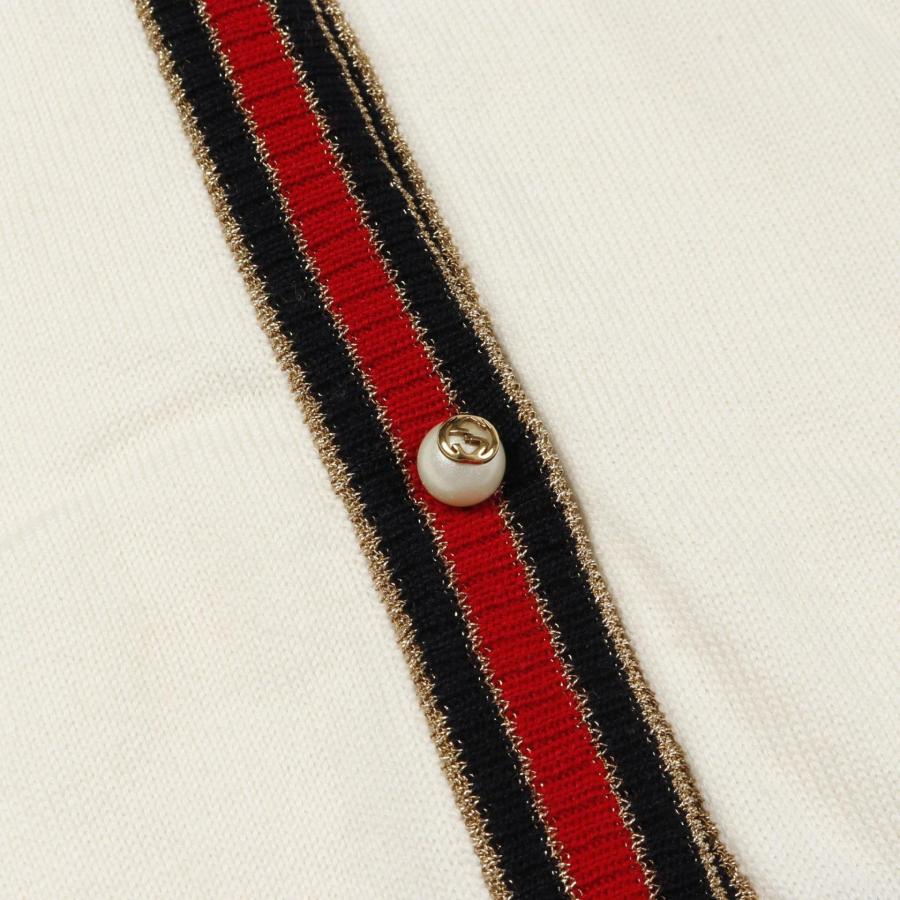 GUCCI グッチ シェリーライン 薄手 ウール カーディガン グッチ シェリーライン カーディガン XSサイズ ウール100% ネイビー(紺