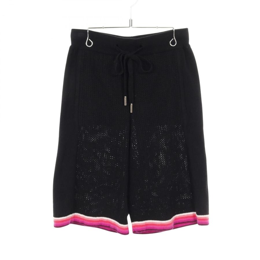 [大人気]　シャネル　ＣＨＡＮＥＬ　ボトム　ココマーク　ウール　ブラック CHANEL（シャネル） ココマーク ブランドオフ ウール パンツ 中古