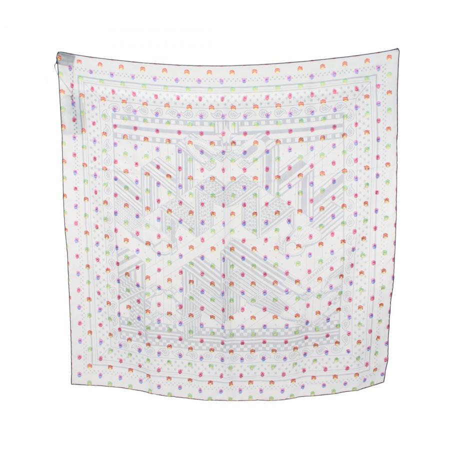 HERMES（エルメス） カレ60 モスリン SANGLES EN ZIGZAG BANDANA