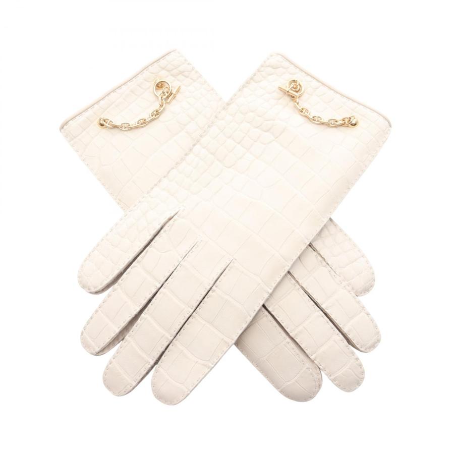 HERMES（エルメス） ブランドオフ エキゾチックレザー 手袋 クロコ