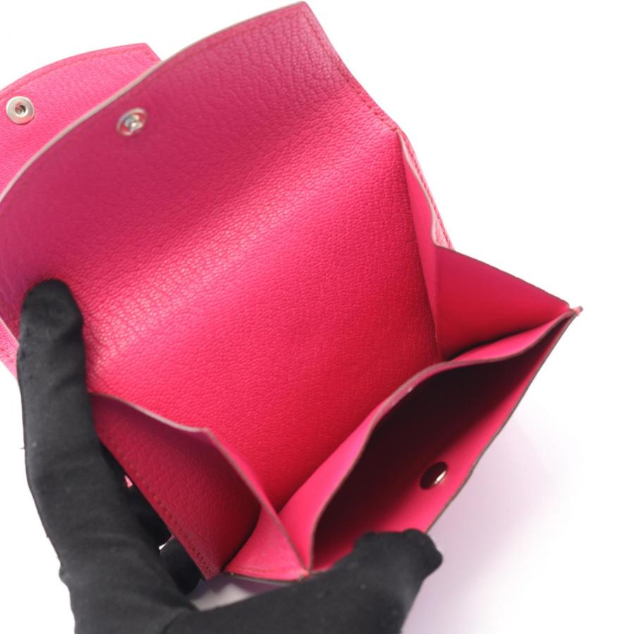エルメス HERMES ティル 三つ折り財布 財布 レザー シェーブル シェーブル レディース ピンク系 【中古】 HERMES（エルメス） ティル ローズショッキング ブランドオフ その他