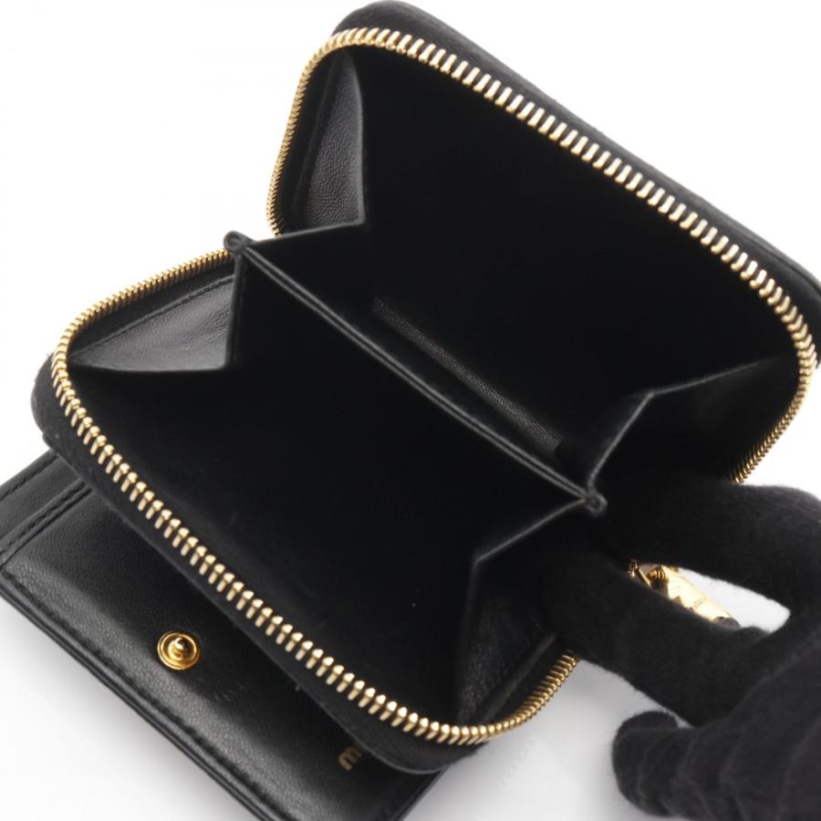 ミュウ MATELASSE マテラッセ ブランドオフ Miu レザー ラウンド