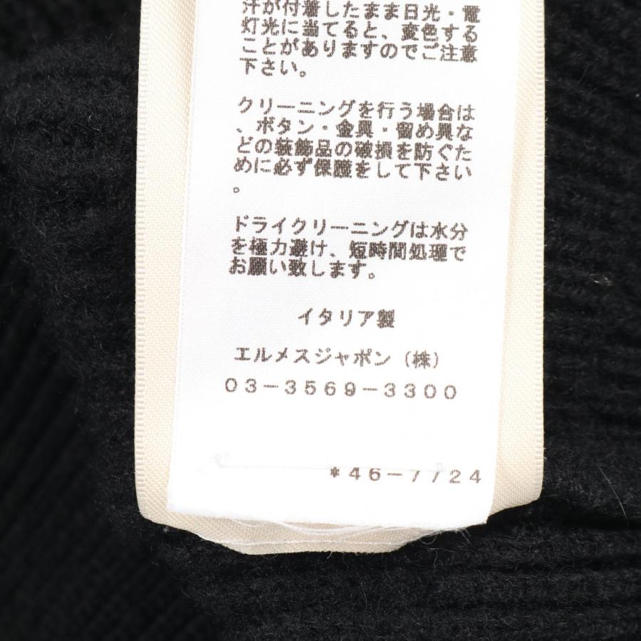 エルメス HERMES セリエボタン ベスト 衣料品 トップス カシミヤ レディース ブラック系 【中古】 HERMES - エルメス HERMES セリエボタン ベスト 衣料品 トップス