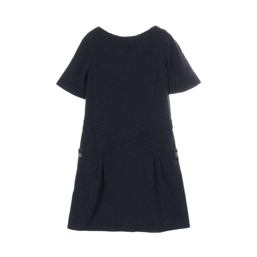 CHANEL（シャネル） グリポアボタン ブランドオフ ウール ワンピース  