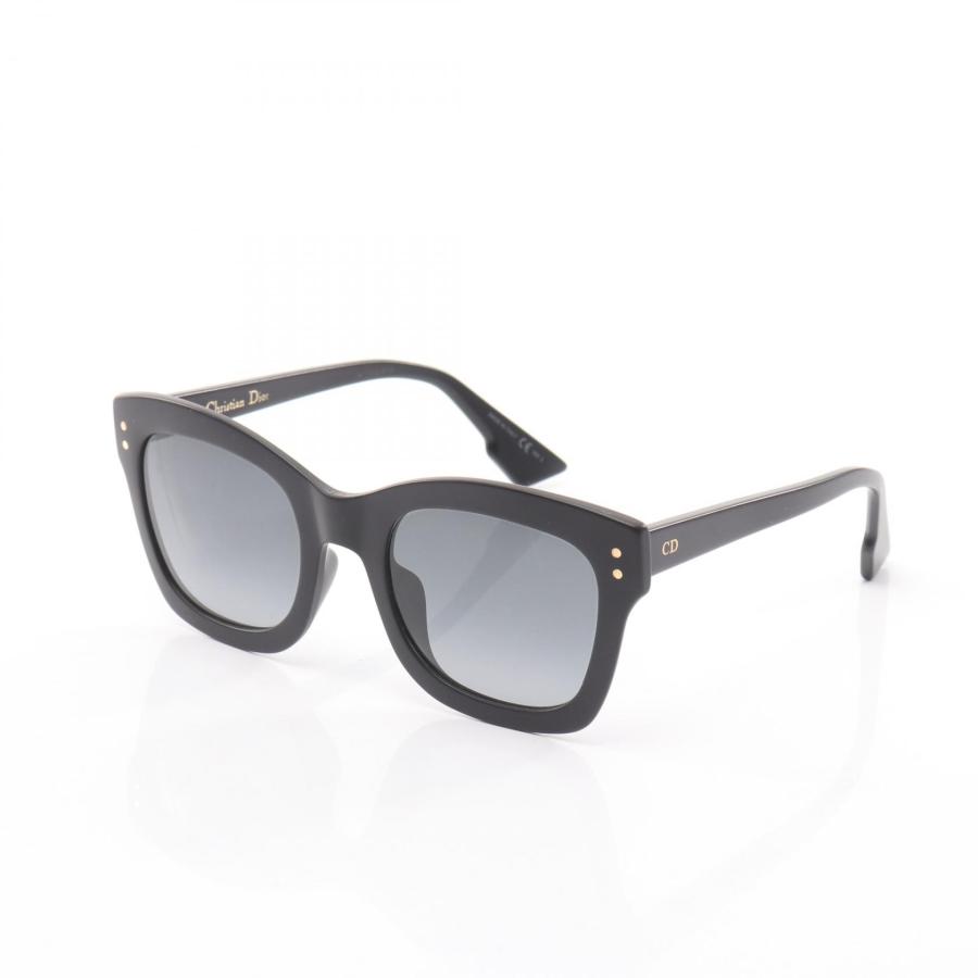 【美品】DIOR ディオール サングラス オーバル ブラック CDロゴ ディオール CDロゴ ブランドオフ Dior その他 サングラス 中古