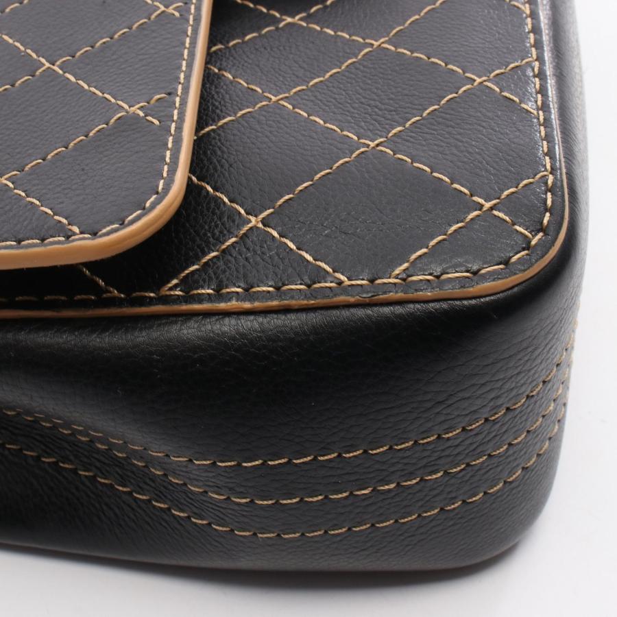 シャネル マトラッセ Wフラップ ブランドオフ CHANEL レザー ショルダーバッグ ラムスキン 中古 レディースの画像