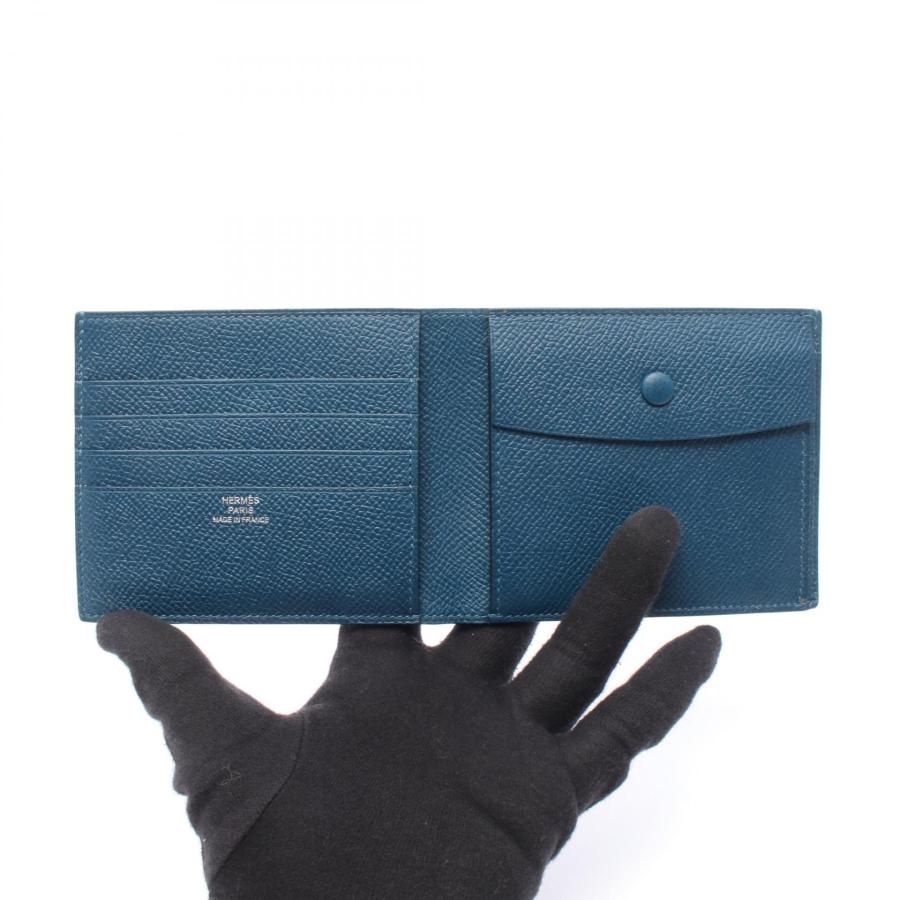 ⭐️極美品⭐️　HERMES　MC2 タレス ヴォーエプソン　二つ折り財布　ブラック HERMES（エルメス） MC2 タレス ブランドオフ レザー 二つ折り財布