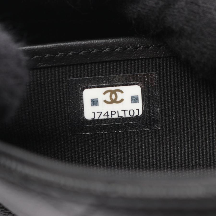 シャネル マトラッセ ブランドオフ CHANEL キャビアスキン(グレインドカーフ) 二つ折り長財布 キャビア 中古 レの画像
