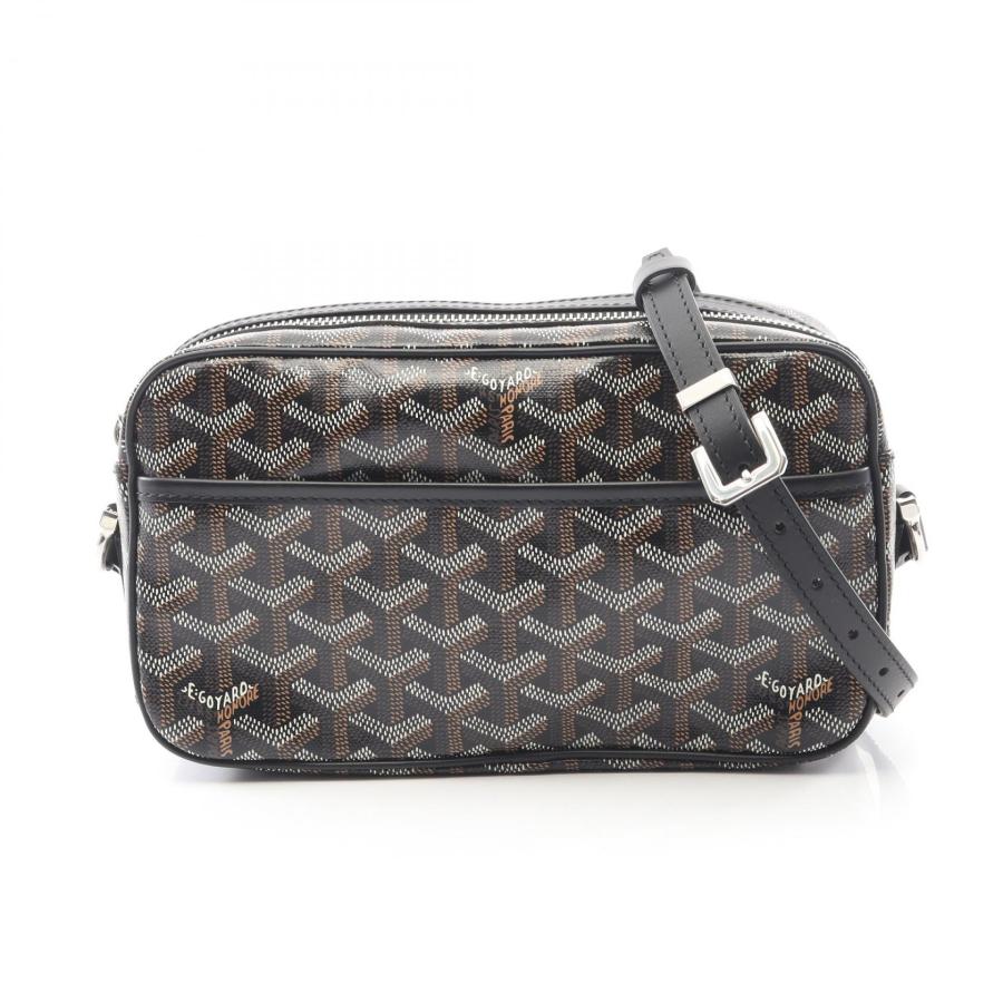 【本物保証】 布袋付 新品同様 ゴヤール GOYARD カップヴェールPM CAPVE2PMLTY01CL01P 斜め掛け ショルダーバッグ ブラック ヘリボーン 海外希少【GOYARD/ゴヤール】カップヴェールPMバッグ ブラック (GOYARD