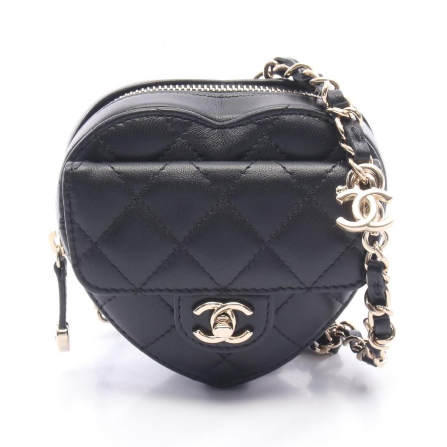 CHANEL（シャネル） 爆買 ハート チェーン クラッチ バッグ マトラッセ