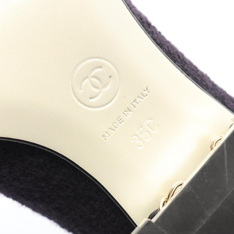シャネル ココマーク ブランドオフ CHANEL ファブリック パンプス 中古 レディース_5