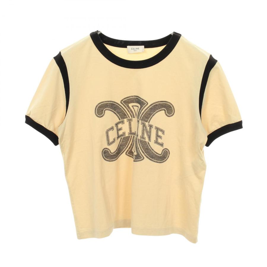 CELINE（セリーヌ） トリオンフ ロゴ ブランドオフ コットン 半袖T