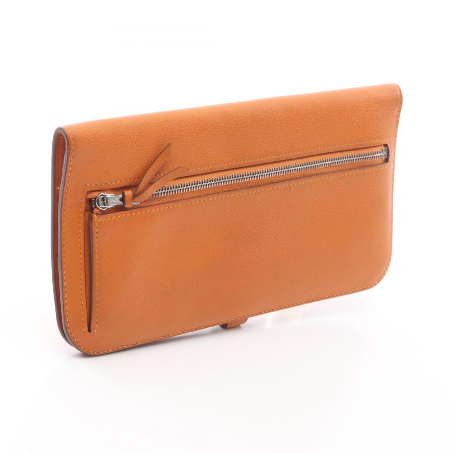 HERMES（エルメス） ドゴンロング ブランドオフ レザー 二つ折り長財布 