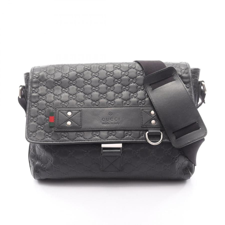GUCCI（グッチ） グッチシマ ブランドオフ レザー ショルダーバッグ