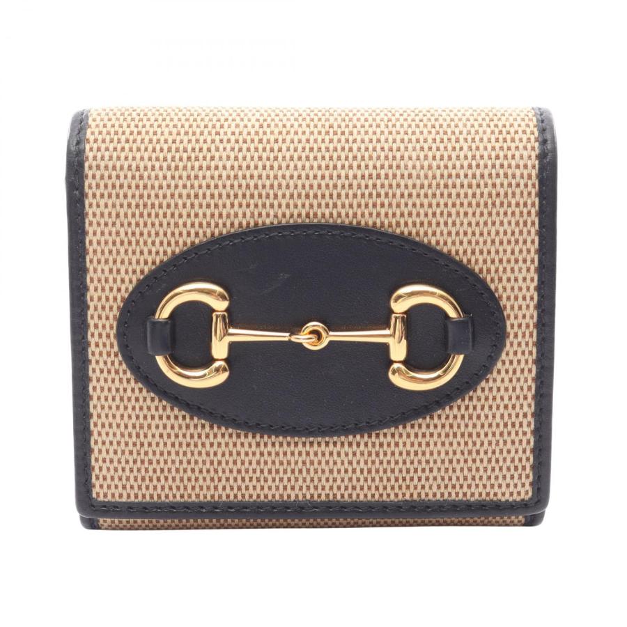 GUCCI（グッチ） ホースビット ブランドオフ キャンバス 二つ折り財布
