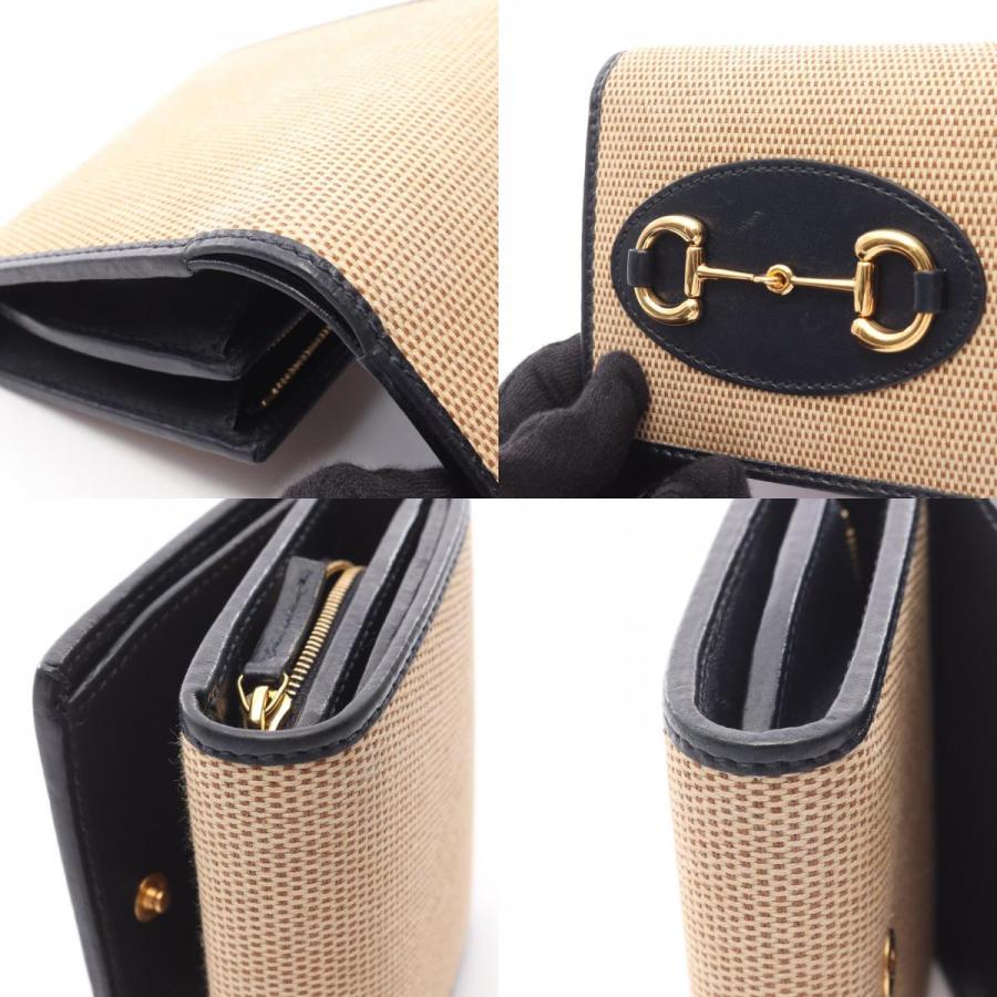 GUCCI（グッチ） ホースビット ブランドオフ キャンバス 二つ折り財布