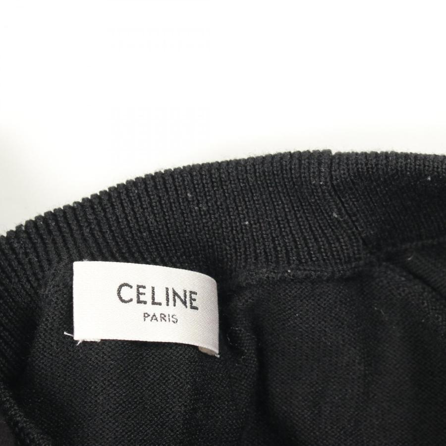 セリーヌ トリオンフ 刺繍 クルーネック セーター ブランドオフ CELINE ウール ニット 中古 メンズ_4