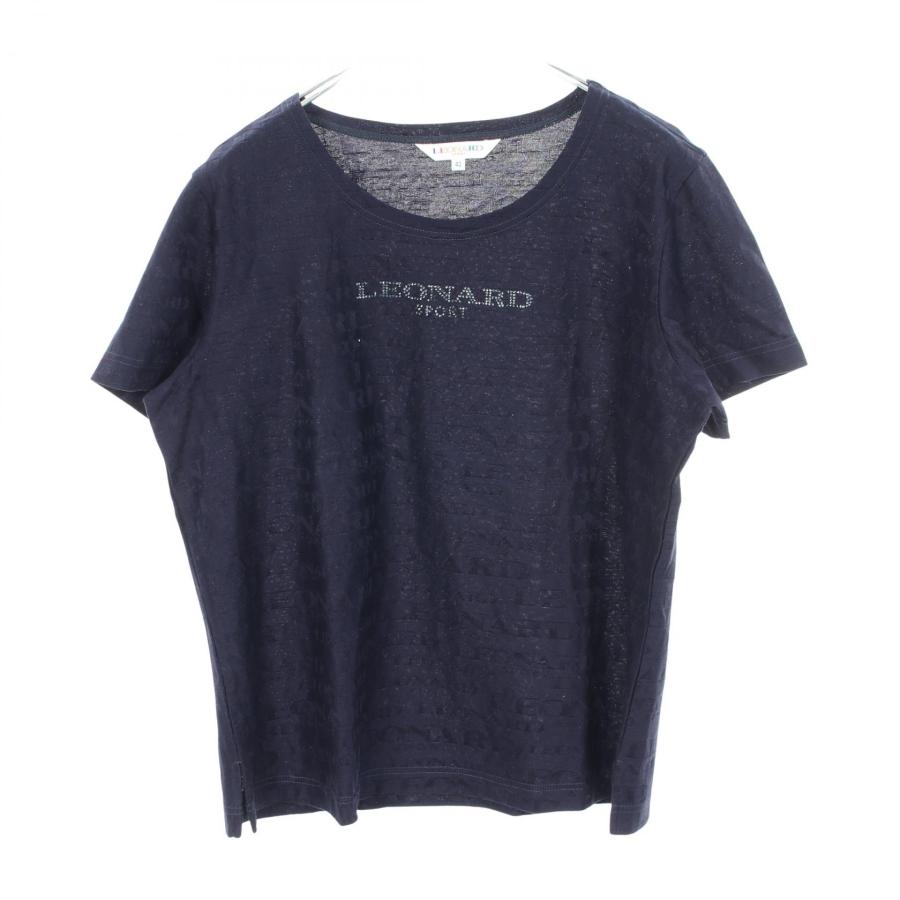 レオナールスポーツ ロゴ総柄 ラインストーン ブランドオフ LEONARD