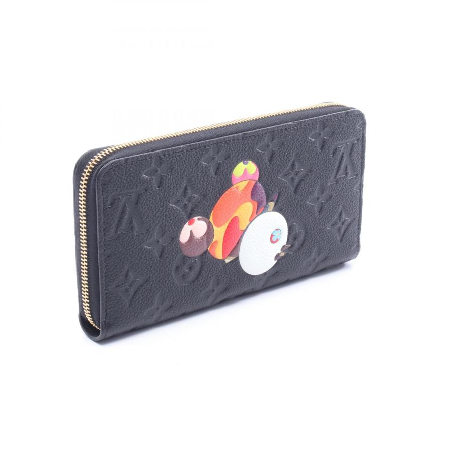 ルイ・ヴィトン LOUIS VUITTON LV × TM ジッピーウォレット パンダ ラウンド長財布 財布 レザー モノグラム・アンプラント ノワール レディース ブラック系 / マルチカラー M14160 【中古】 LOUIS VUITTON（ルイ・ヴィトン） LV × TM ジッピーウォレット パンダ