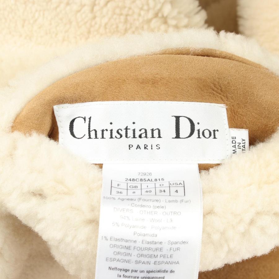 クリスチャンディオール BEE刺繍 リバーシブル ボア ブランドオフ Christian Dior レザー その他ジャケット シ_3
