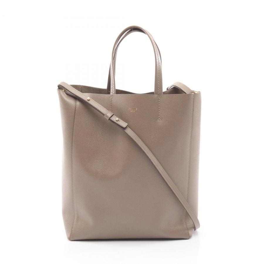 『美品』セリーヌ　トートバッグ　2WAY　バーティカルカバ　スモール　レザー CELINE（セリーヌ） バーティカル スモール カバ 2WAY ブランドオフ