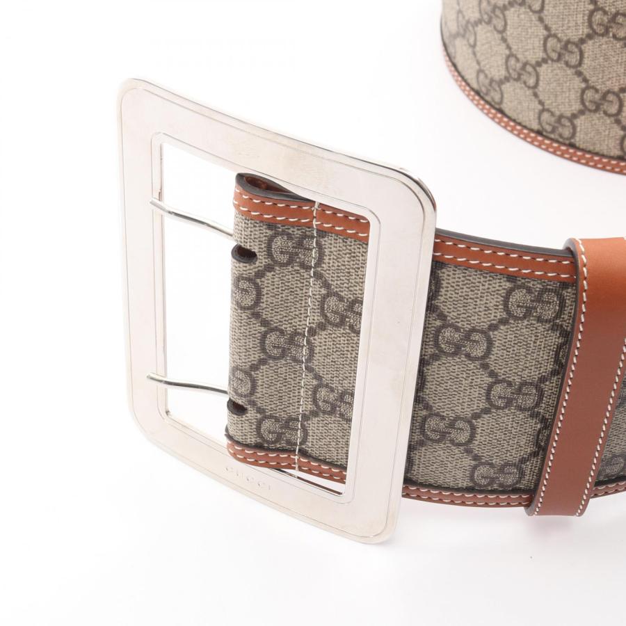 グッチ GGスプリーム ブランドオフ GUCCI レザー ベルト 中古 レディース_1