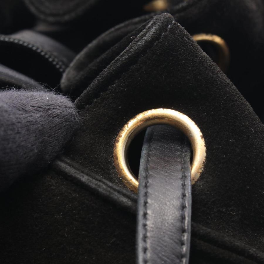 【良品】シャネル CHANEL リュック バックパック スエード ココマーク 黒 CHANEL（シャネル） ココマーク ブランドオフ スウェード リュック