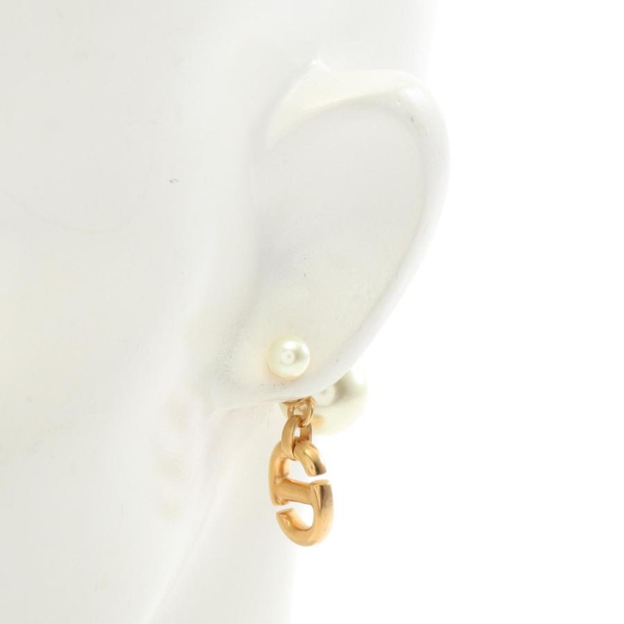 極美品/現行✨ディオール ピアス トライバル CDロゴ ゴールド 箱あり ディオール トライバル CDロゴ ブランドオフ Dior GP（ゴールドメッキ