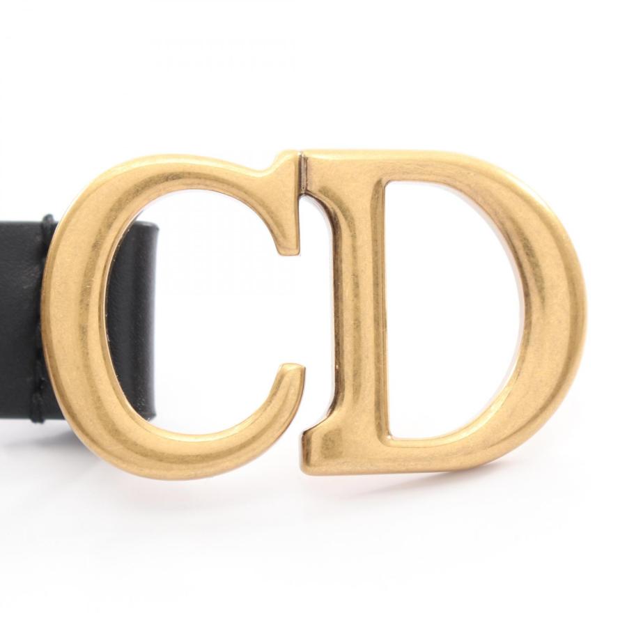 ディオール CDロゴバックル ゴールド金具 ブランドオフ Dior レザー 
