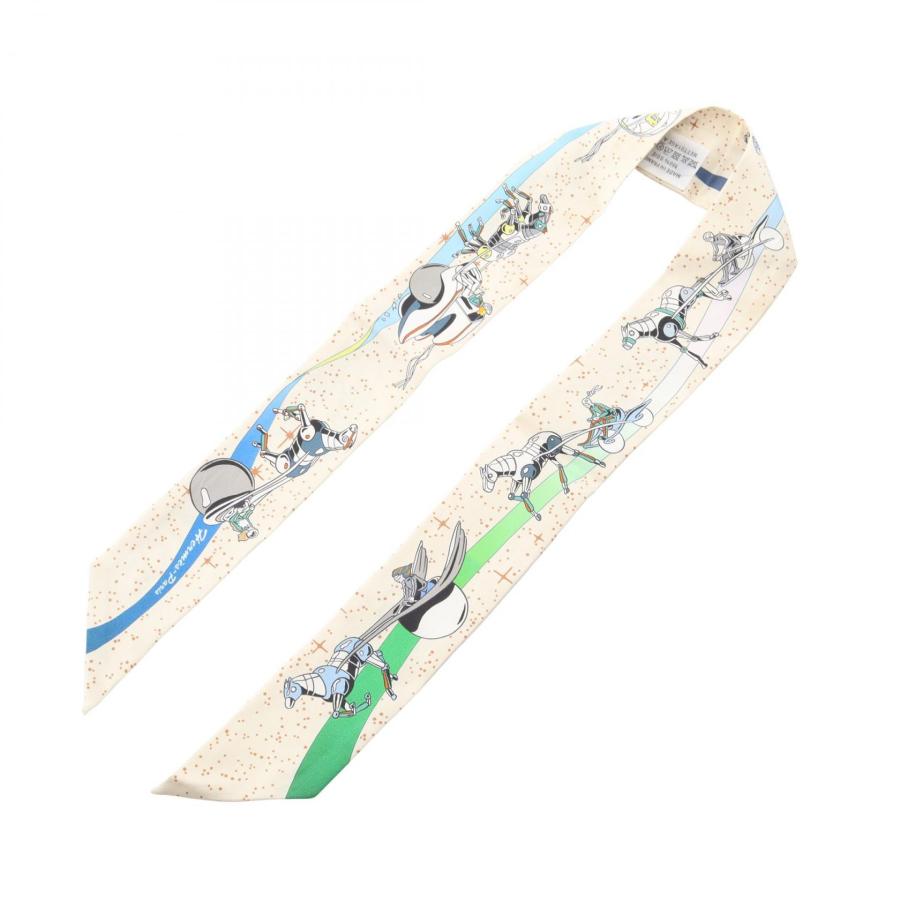 HERMES（エルメス） ツイリー SPACE DERBY リボン ブランドオフ シルク