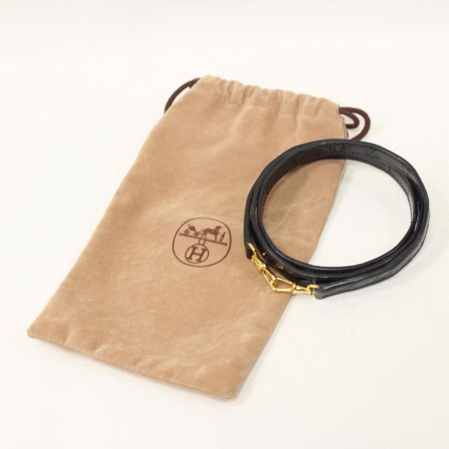 エルメス ショルダーストラップ ブラック ゴールド金具 クロコダイルレザー ランクa ブランドオフ Yahoo 店 通販 Yahoo ショッピング