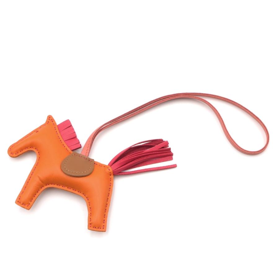 HERMES エルメス ロデオPM チャーム オレンジ系 レッド系 オレンジ x  