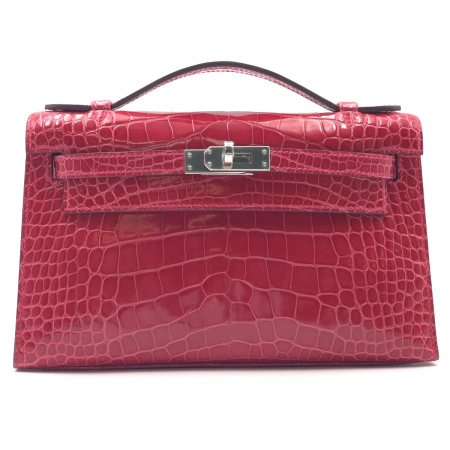 HERMES エルメス ハンドバッグ ポシェットケリー ピンク系 