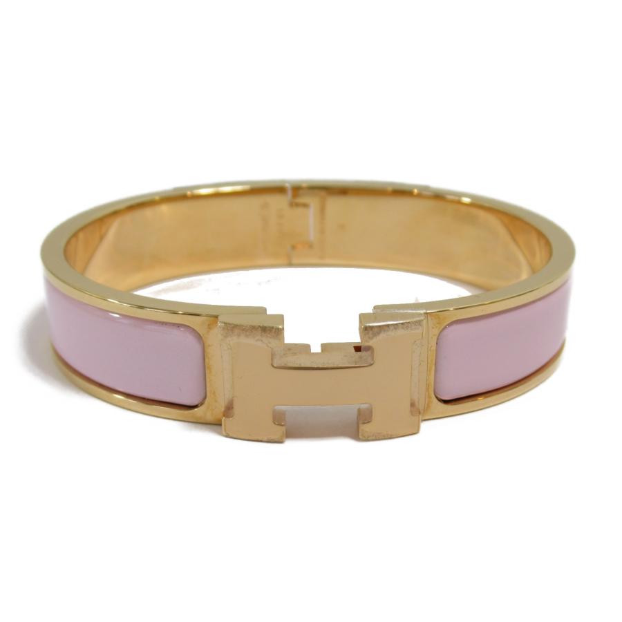 HERMES エルメス ブレスレット クリック H PM ピンク系 GP（ゴールド 