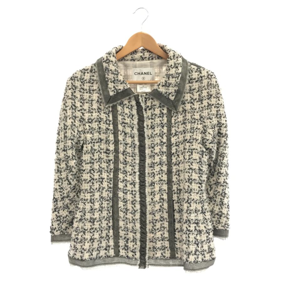 CHANEL シャネル その他ジャケット ツイードジャケット ホワイト系  