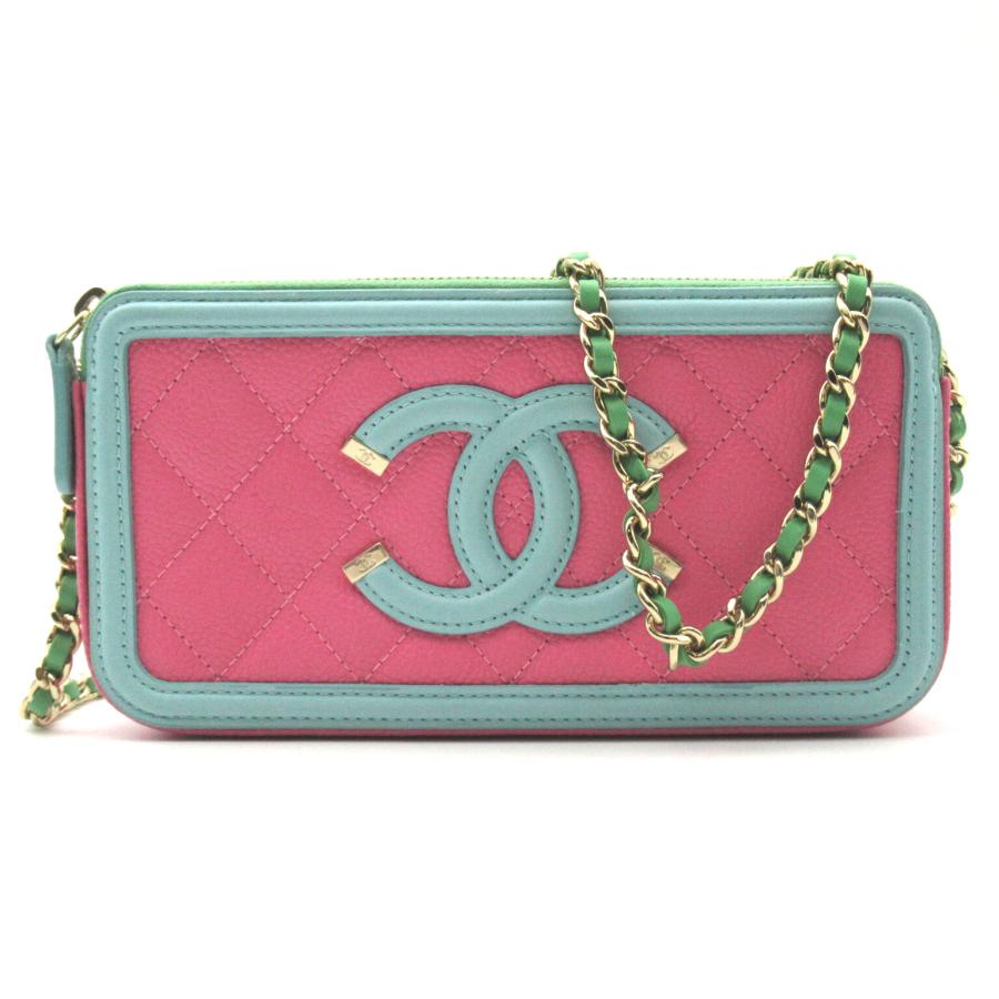CHANEL シャネル ショルダーバッグ CCフィリグリー チェーンウォレット  