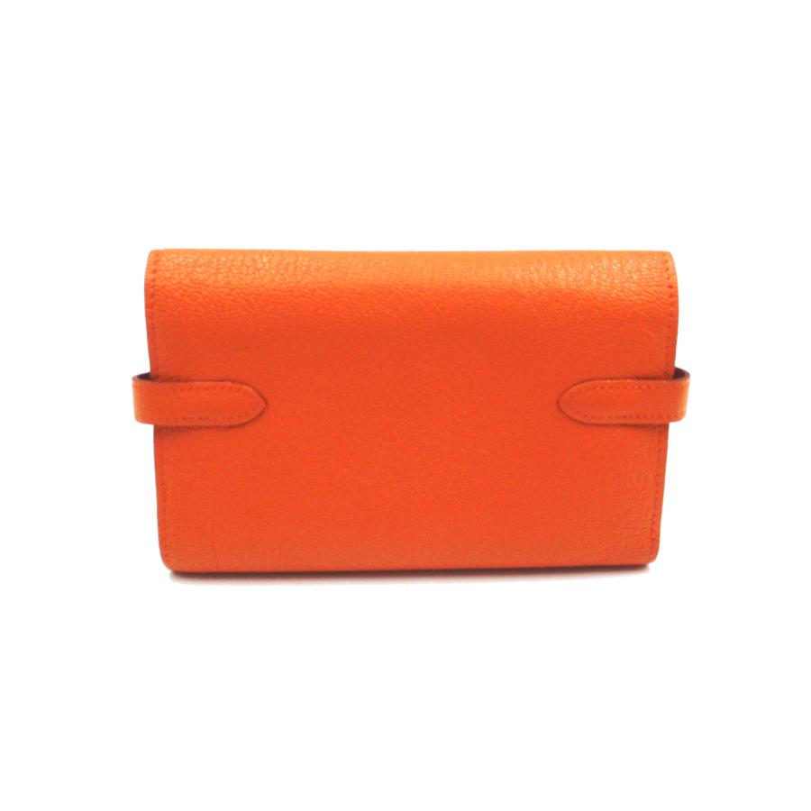 HERMES エルメス 三つ折り財布 ケリーウォレット コンパクト オレンジ 