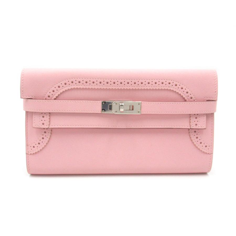 エルメスケリーピンク レザー 二つ折り財布