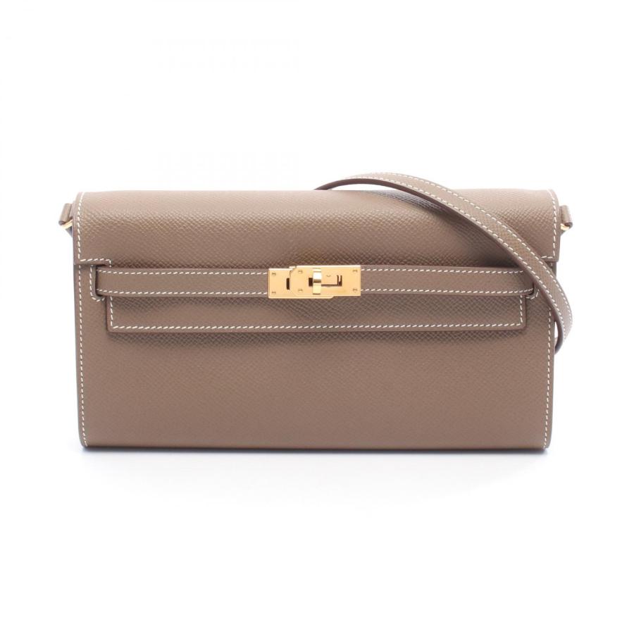 【新品展示品】エルメス ヴォーエプソン ケリーウォレット トゥーゴー B刻印 HERMES（エルメス） ケリートゥーゴー エトゥープ ブランドオフ その他