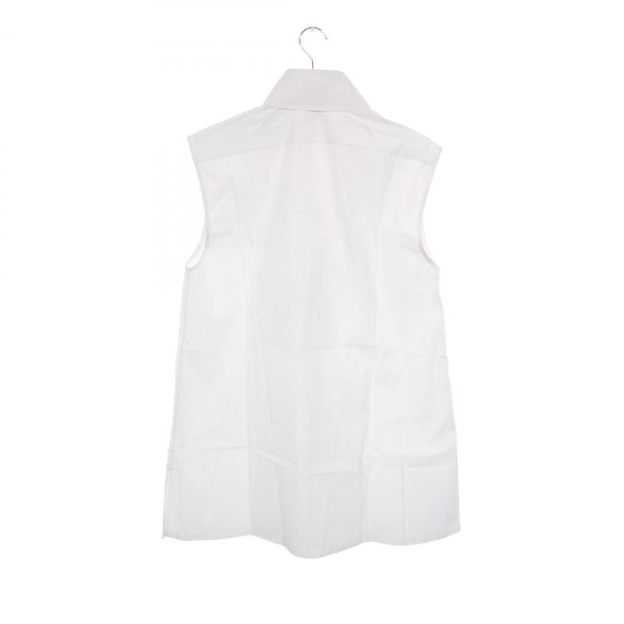 CHANEL フリルネック 半袖ブラウス ホワイト CHANEL（シャネル） シャツ フリル ブランドオフ コットン ブラウス