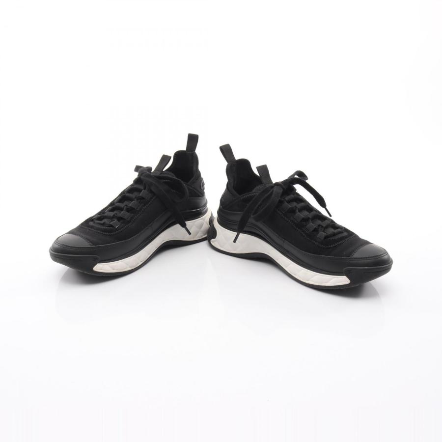 CHANEL シャネル レザースニーカー マトラッセ ココマーク 黒 23.0 CHANEL（シャネル） 極美品◎CHANEL 23A G45074 マトラッセ ココマーク