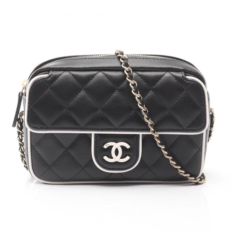 美品 シャネル マトラッセ ラムスキン エスパドリーユ 37 CHANEL CHANEL（シャネル） ミニマトラッセ チェーンショルダーバッグ