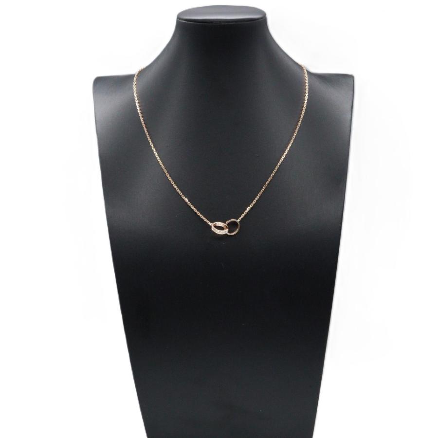 カルティエ Cartier ベビーラブ ダイヤモンド ネックレス K18PG Cartier（カルティエ） ベビーラブ ネックレス ダイヤ ブランドオフ