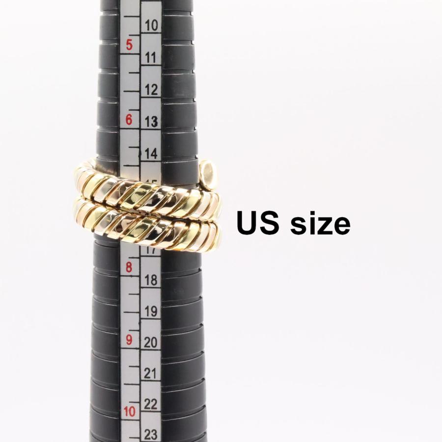 ブルガリトウボガススネークリング18金WG１３号 BVLGARI】ブルガリ『K18YG トゥボガス スネーク リング アイオライト