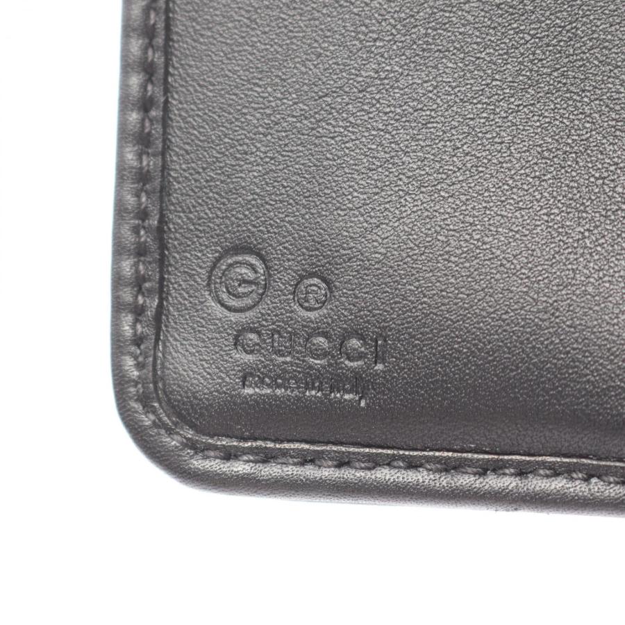 最終価格GUCCI グッチ　三つ折り　マイクロ　シマ　ケース　財布 GUCCI（グッチ） マイクログッチシマ ブランドオフ レザー 三つ折り長