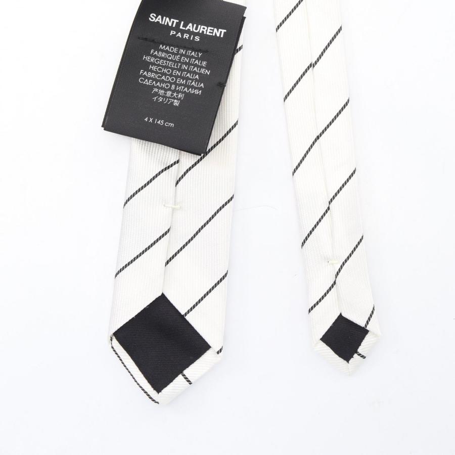 SAINT LAURENT PARIS サンローラン パリ ネクタイ ストライプ サンローランパリ ストライプ ブランドオフ SAINT LAURENT PARIS