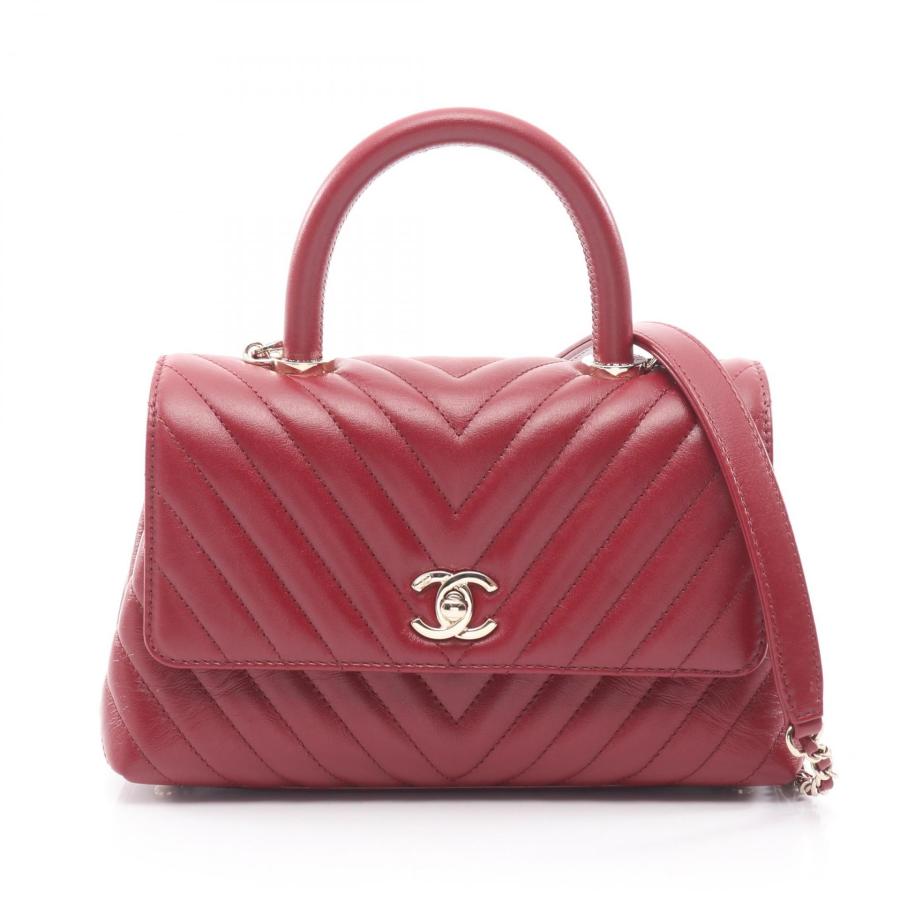 CHANEL（シャネル） ココハンドル フラップ Vステッチ シェブロン 2WAY 