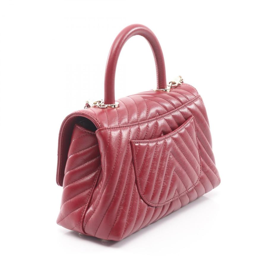 CHANEL（シャネル） ココハンドル フラップ Vステッチ シェブロン 2WAY 