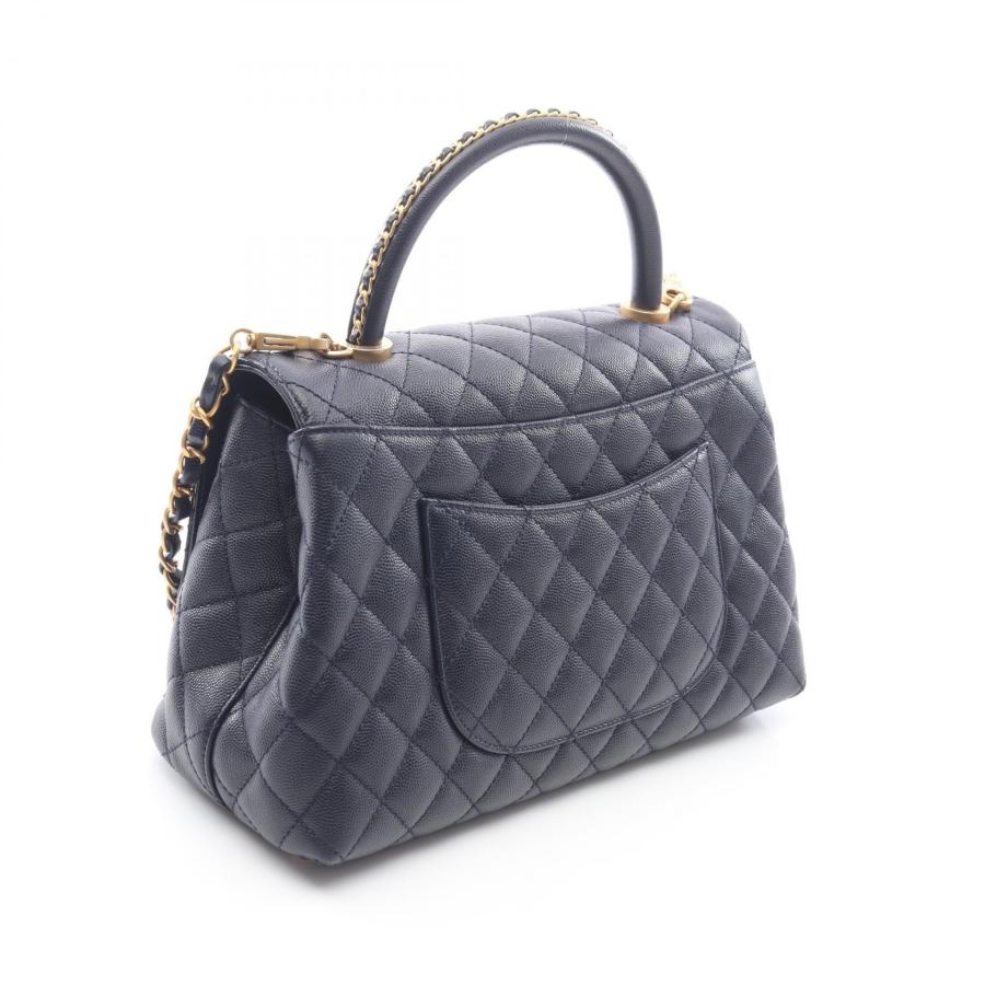 ３１日まで限定価格CHANEL チェーン フラップバッグキャビアスキン 2way CHANEL（シャネル） ココハンドル29 トップハンドル フラップ バッグ